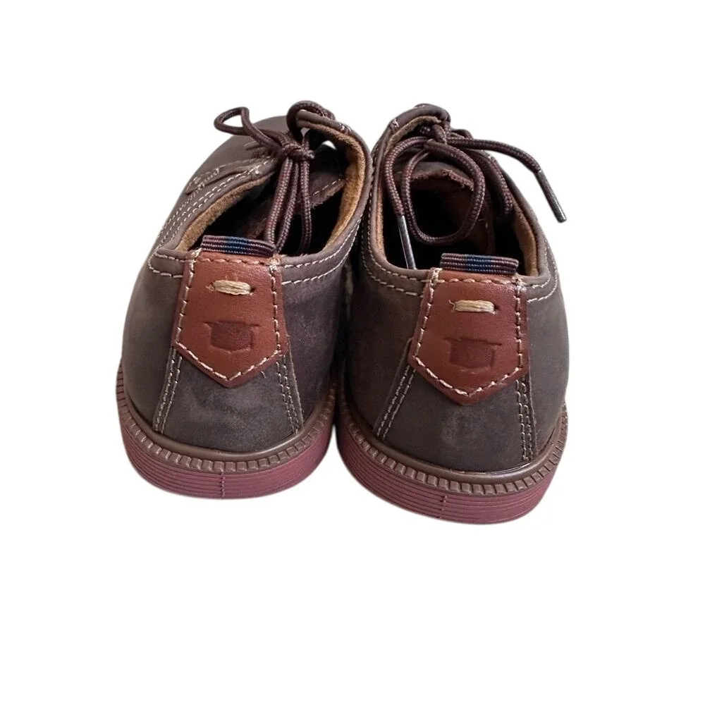 Florsheim Kids‎ Jasper Oxford Brown Leather Dress Shoes 16630-215 Size 1M